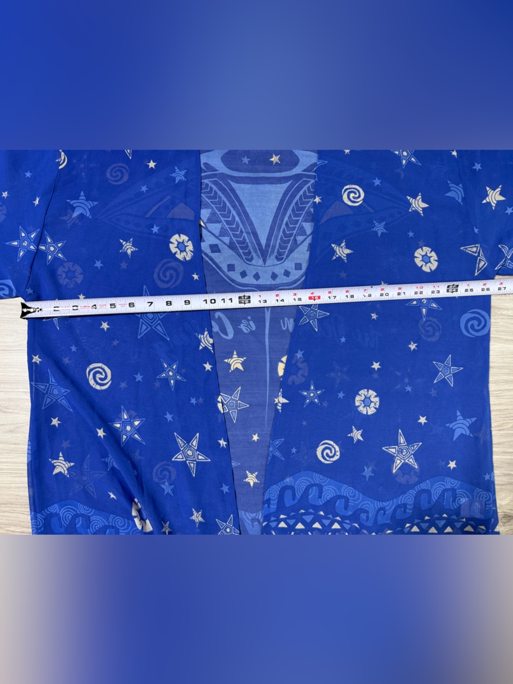 Disney Royal Blue Sheer Moana Kimono - Picture 3 of 9